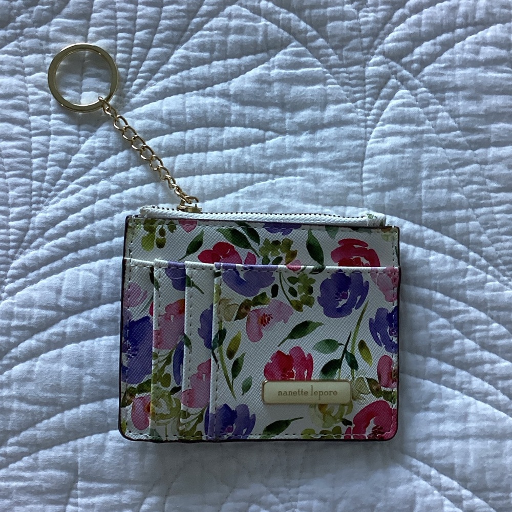 Nanette Lepore Floral Keychain Wallet